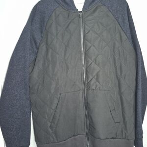 Old Navy Black and Blue Quilted Jacket